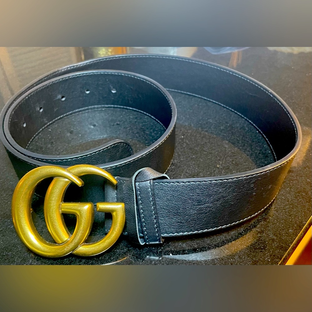 Authentic Gucci Double G black belt